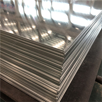 1.8mm 2mm 3mm-12mm miroir argenté trois barres feuille en aluminium de relief 